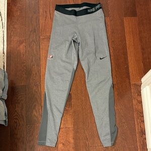 Nike Pro Gray and Black Leggings